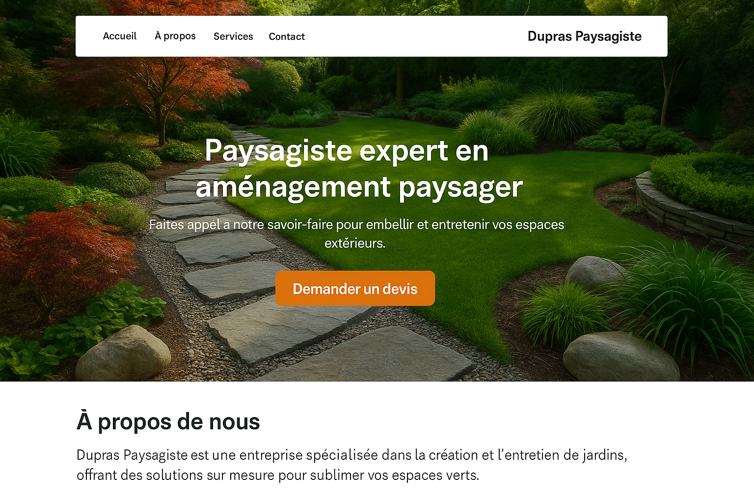 Projet A2 — Maquette site