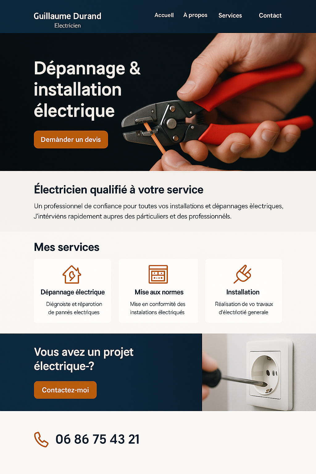 Projet A5 — Maquette site