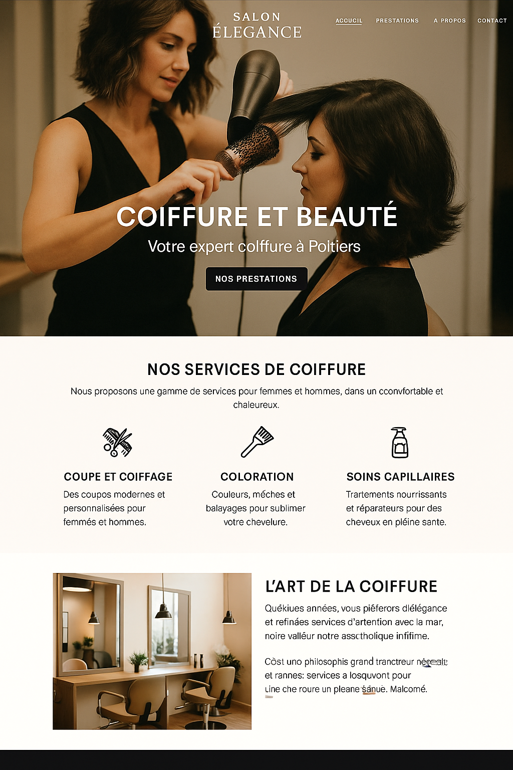 Projet A6 — Maquette site
