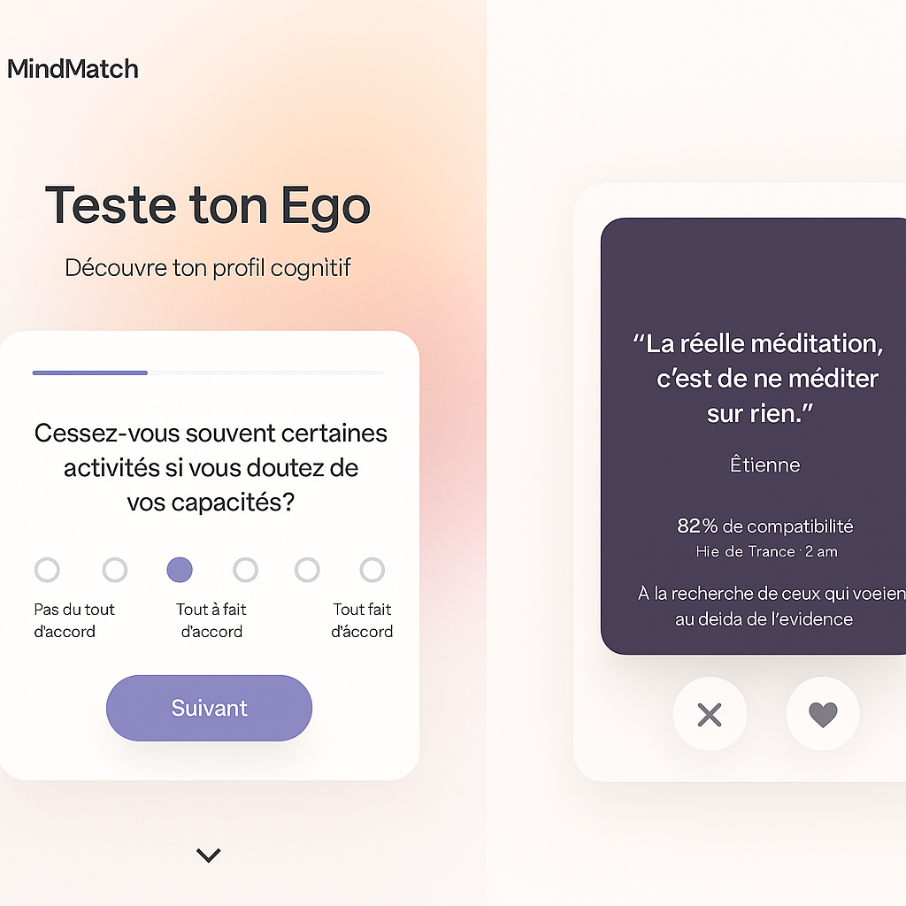 MindMatch — Application de rencontre innovante