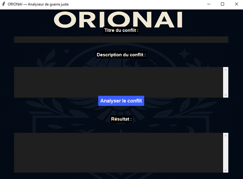 ORIONAI — Analyse juridique internationale